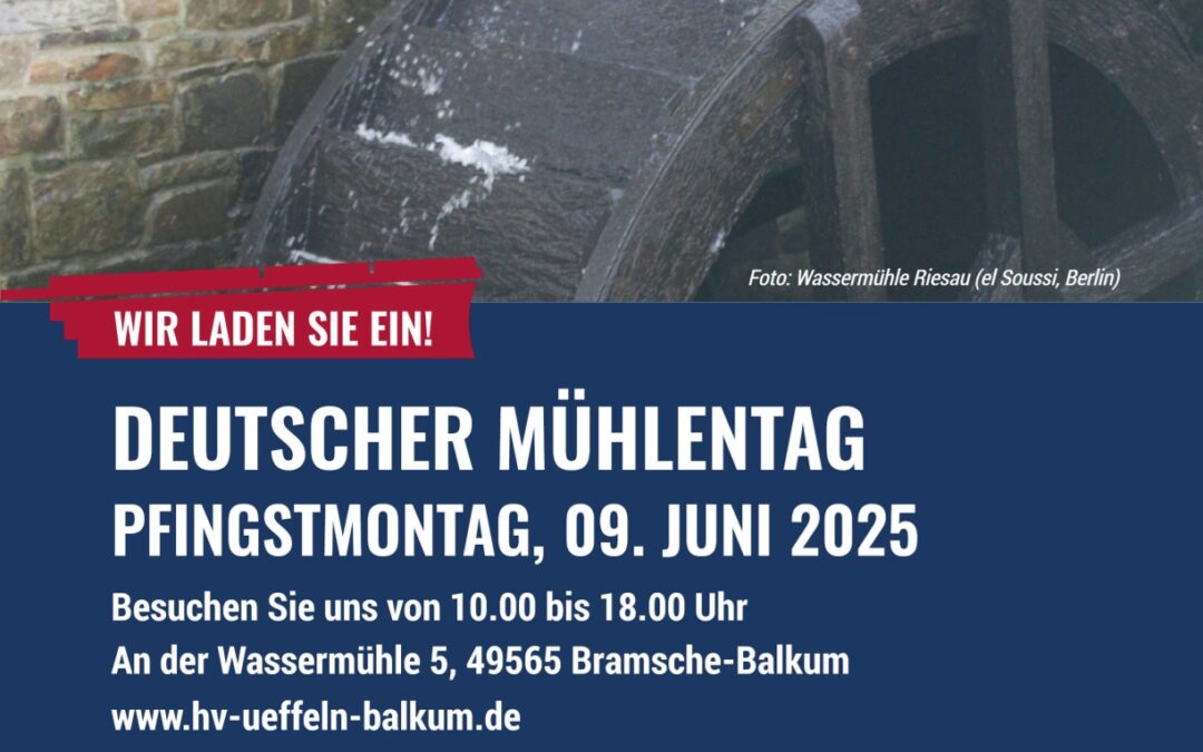 Plakat Mühlentag 2025