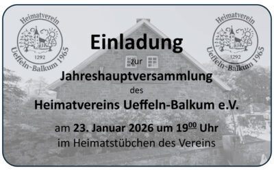 Jahreshauptversammlung 2026
