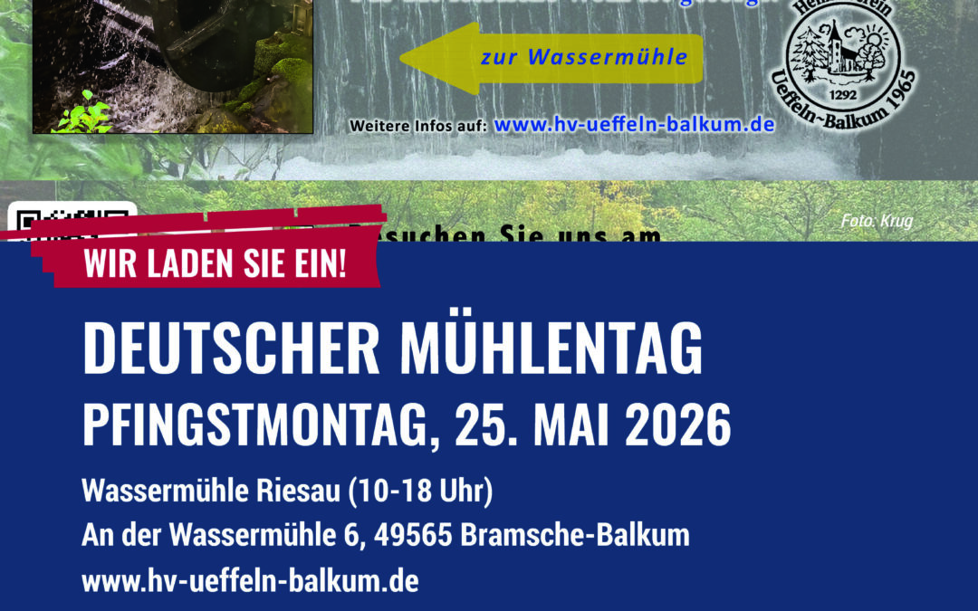 Deutscher Mühlentag 2026