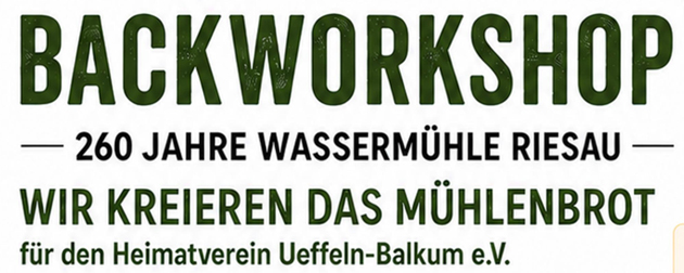 Backworkshop November 2026